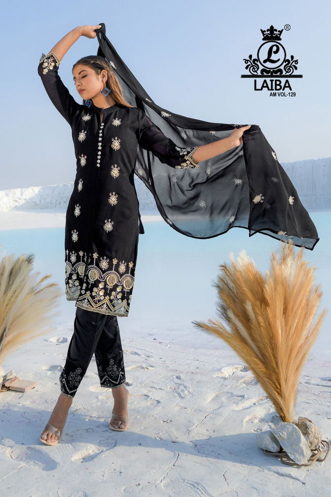 Laiba Am 129 New Designer Ethnic Wear Ready Made Suit Collection